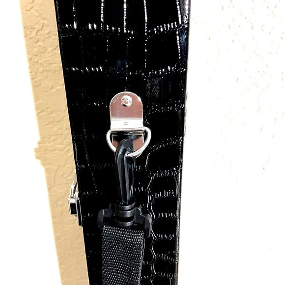 3-violin /viola/cello Bow Case ,light Strong With Latches And Handle - Picture 2 of 7